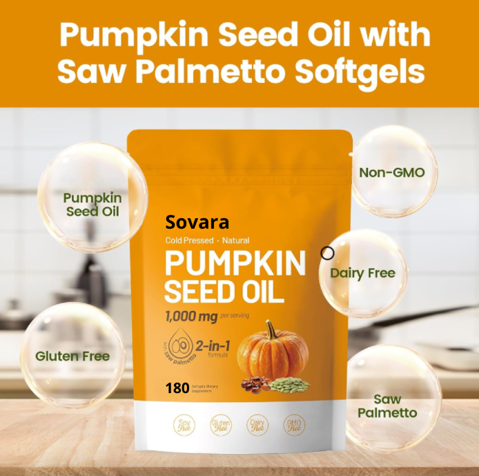 SOVARA™ PUMPKIN SEED OIL+SAW PALMETTO