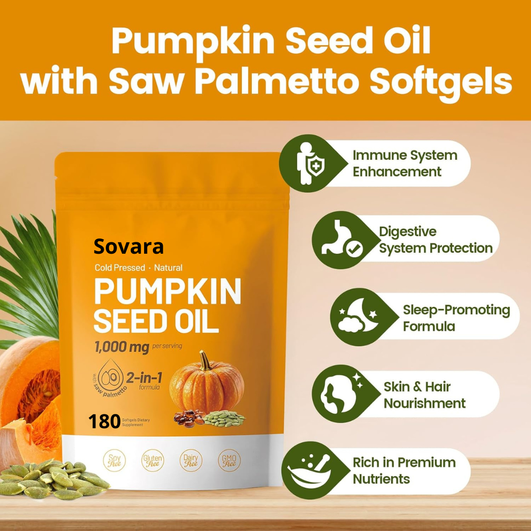 SOVARA™ PUMPKIN SEED OIL+SAW PALMETTO