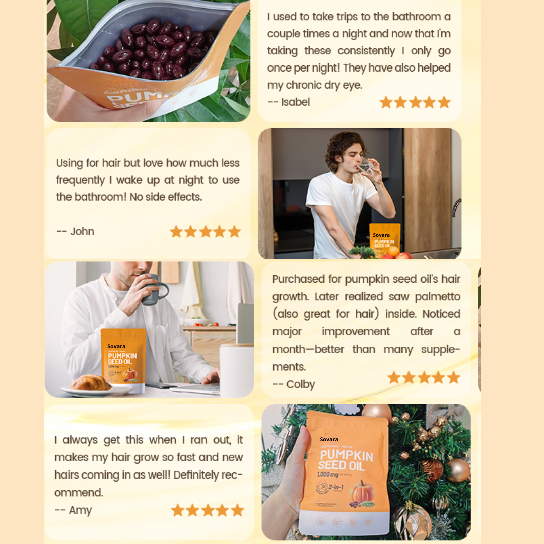 SOVARA™ PUMPKIN SEED OIL+SAW PALMETTO