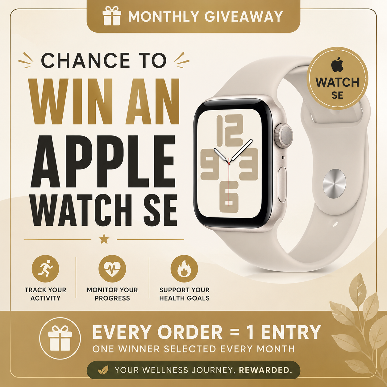 Chance to Win an Apple Watch SE