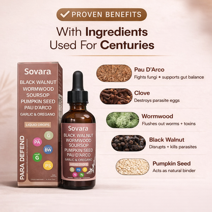 SOVARA™ BLACK WALNUT WORMWOOD PARASITE CLEANSE