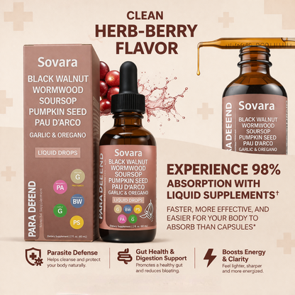 SOVARA™ BLACK WALNUT WORMWOOD PARASITE CLEANSE
