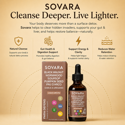 SOVARA™ BLACK WALNUT WORMWOOD PARASITE CLEANSE