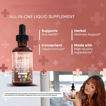 SOVARA™ BLACK WALNUT WORMWOOD PARASITE CLEANSE
