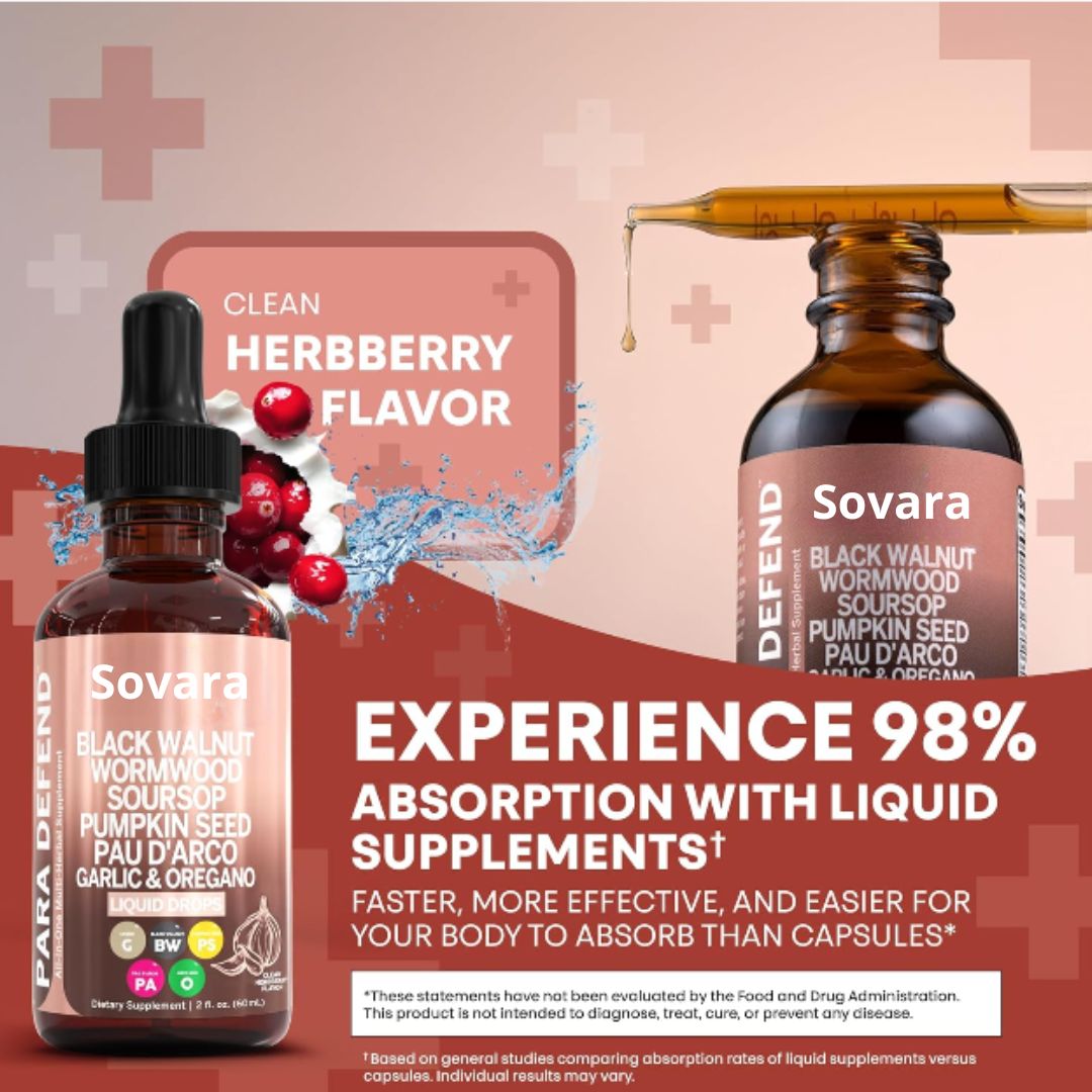 SOVARA™ BLACK WALNUT WORMWOOD PARASITE CLEANSE