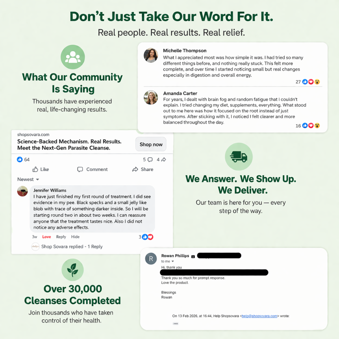 SOVARA™ BLACK WALNUT WORMWOOD PARASITE CLEANSE