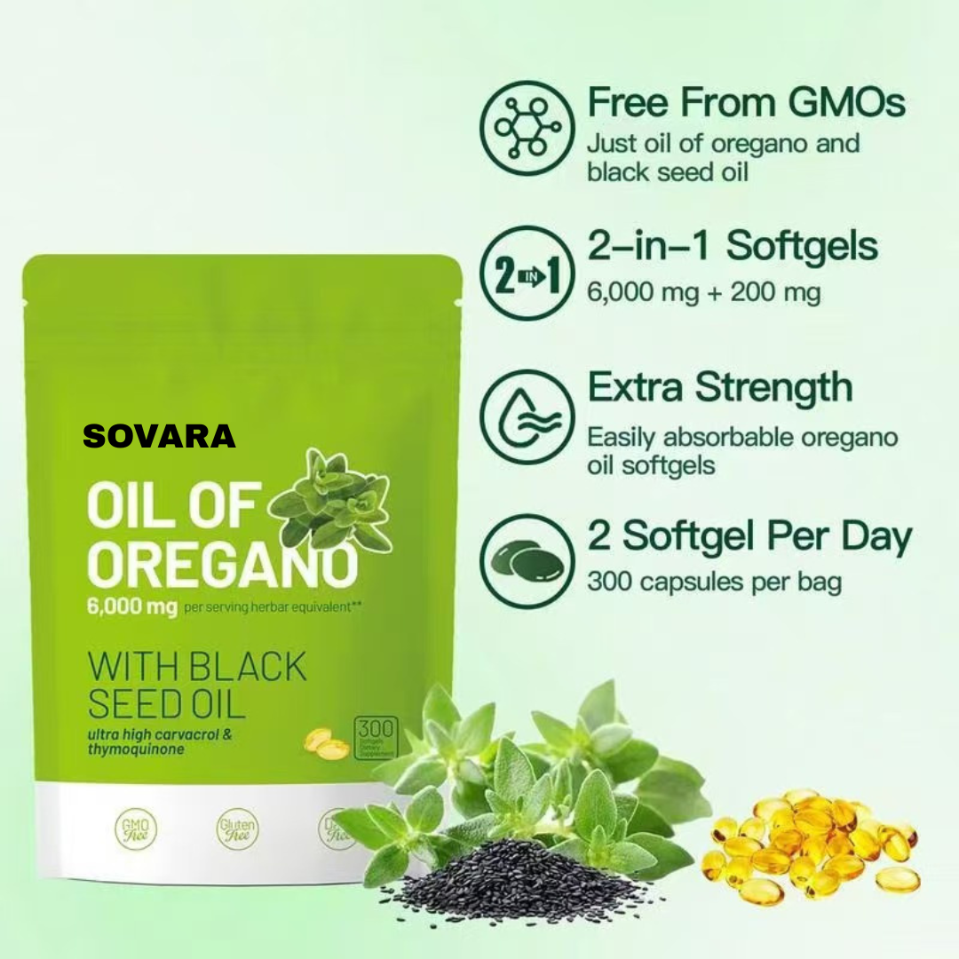 SOVARA™ Oreganoöl mit Schwarzkümmelöl