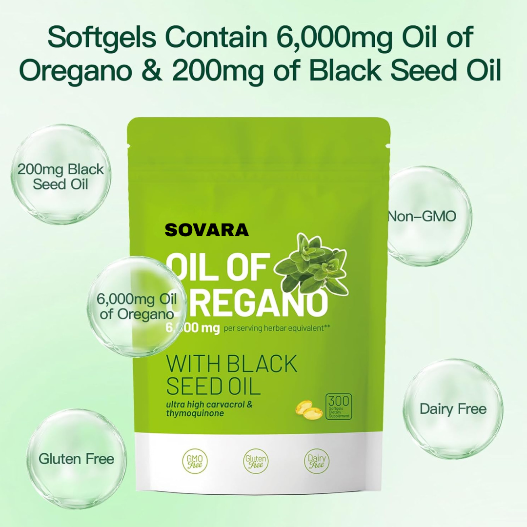 SOVARA™ Oreganoöl mit Schwarzkümmelöl