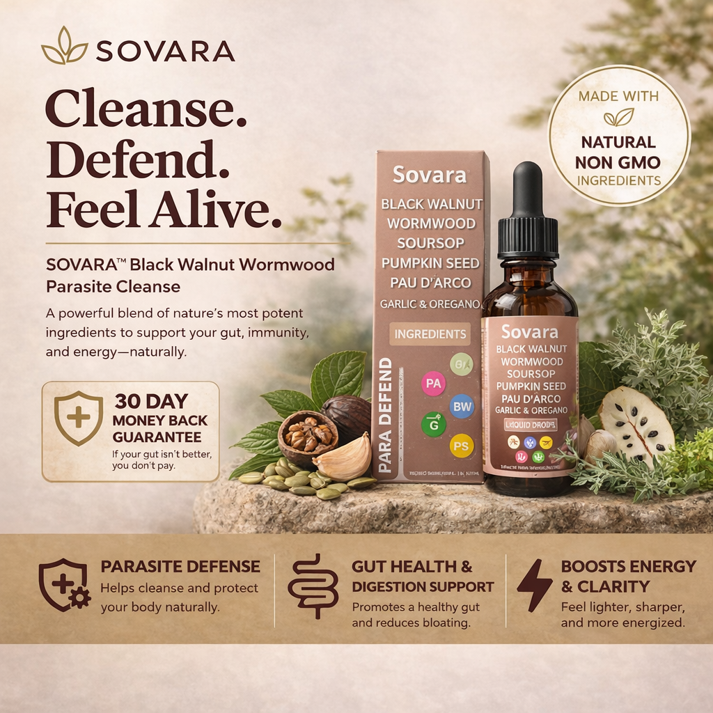 SOVARA™ BLACK WALNUT WORMWOOD PARASITE CLEANSE
